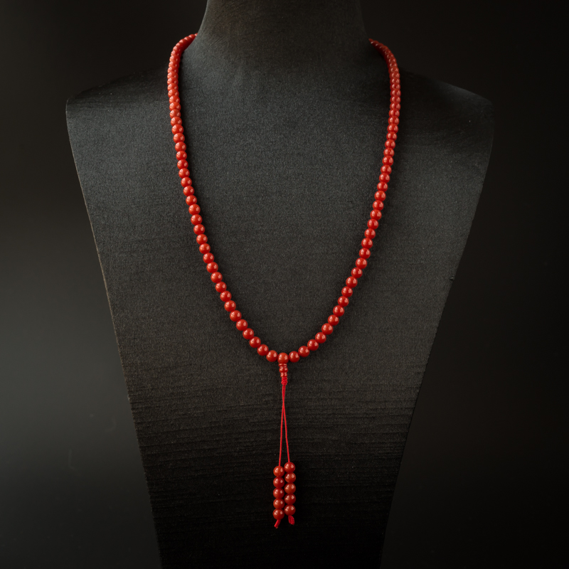 4.5mm沙丁红珊瑚佛珠-红掌柜