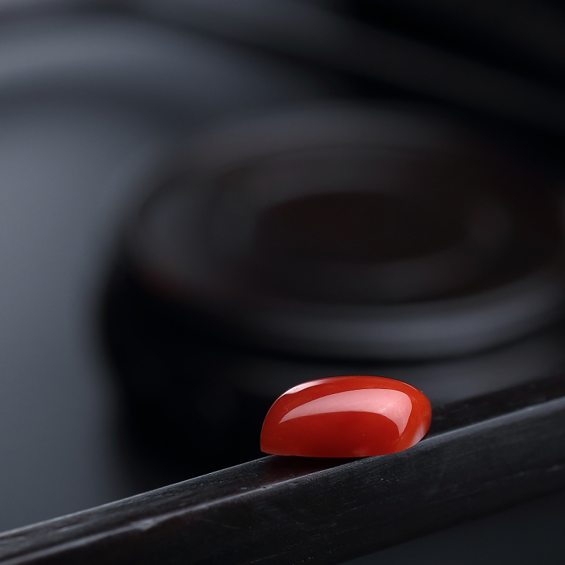 阿卡红珊瑚戒面 - 红掌柜