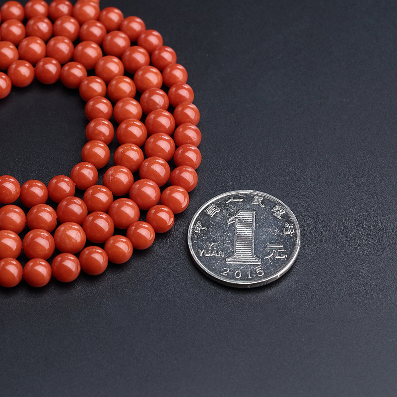 沙丁红珊瑚佛珠-红掌柜