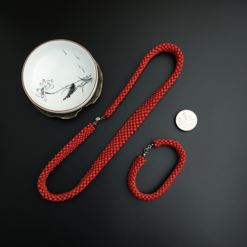 红珊瑚圆珠套装-红掌柜