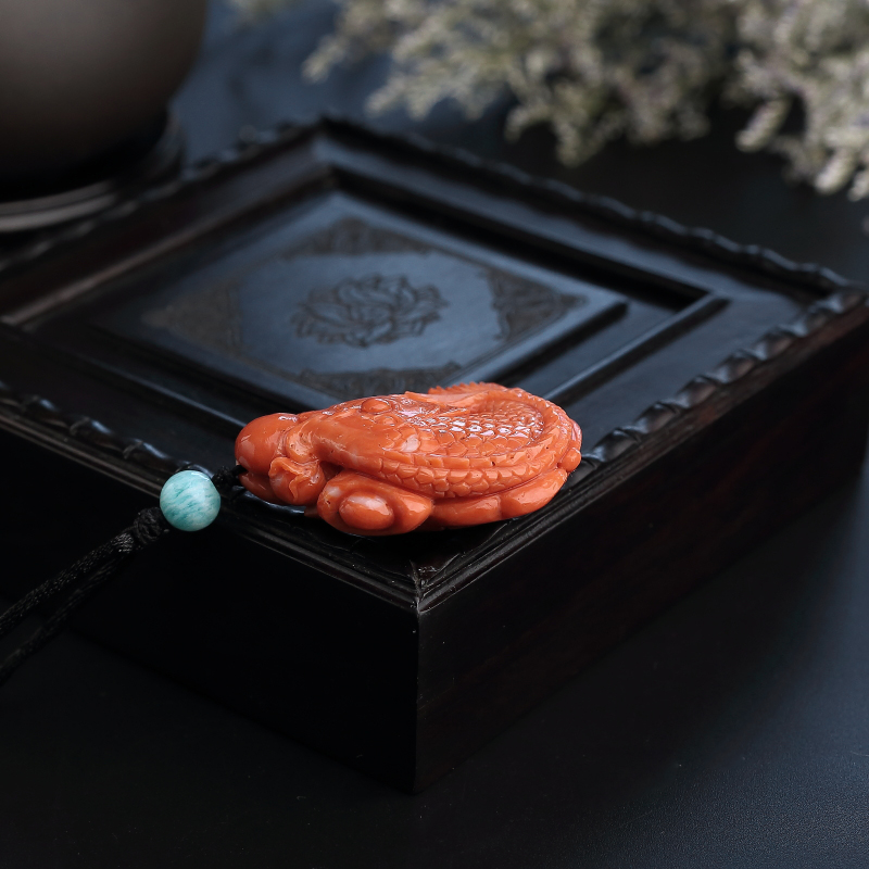 红珊瑚吊坠-红掌柜