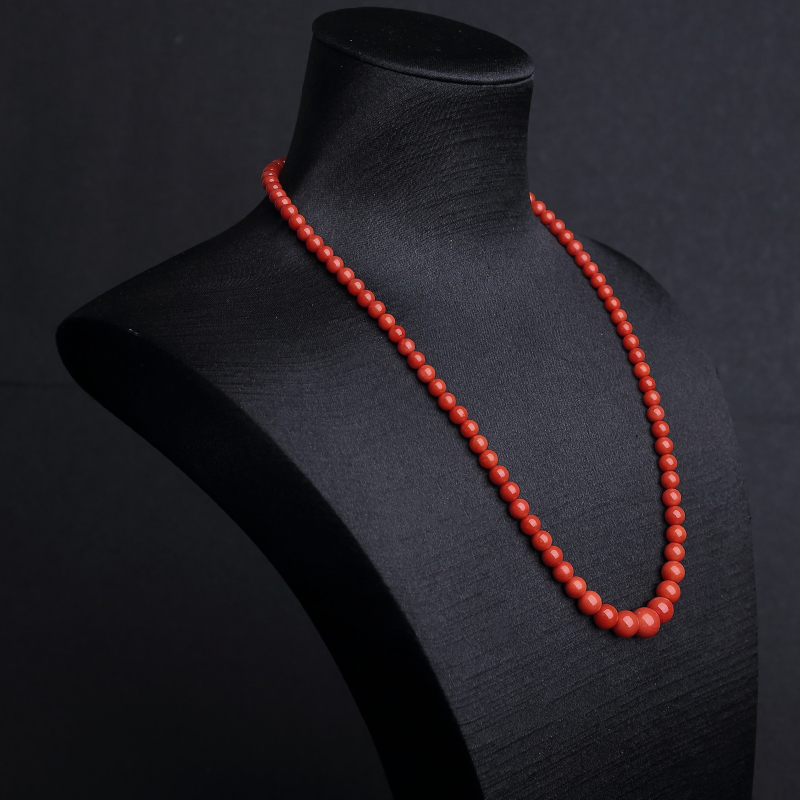 意大利沙丁朱红珊瑚塔链-红掌柜