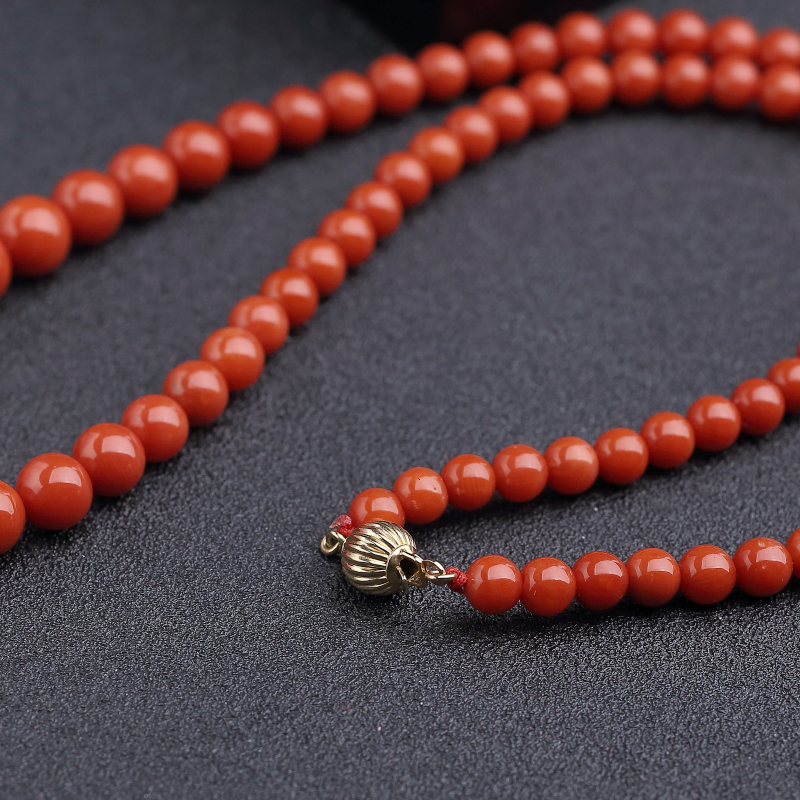 沙丁朱红珊瑚塔链-红掌柜