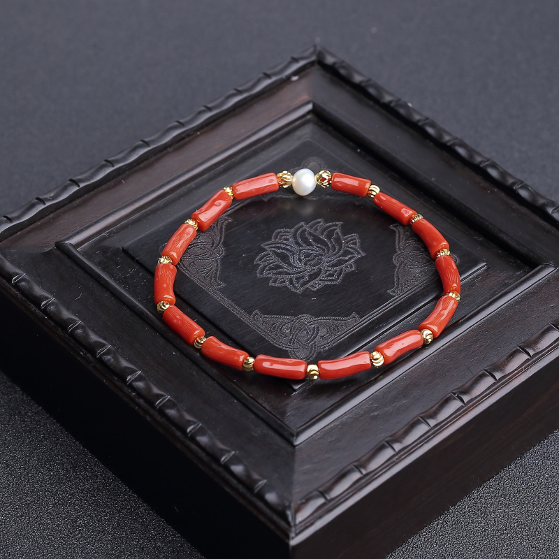 意大利天然沙丁珊瑚套装-红掌柜