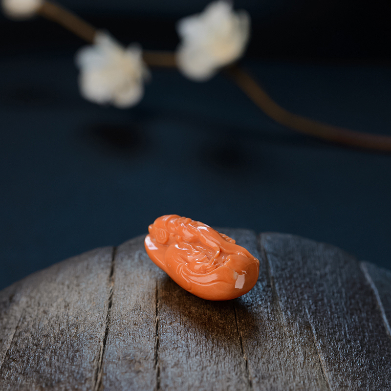 台湾MOMO珊瑚吊坠 - 红掌柜