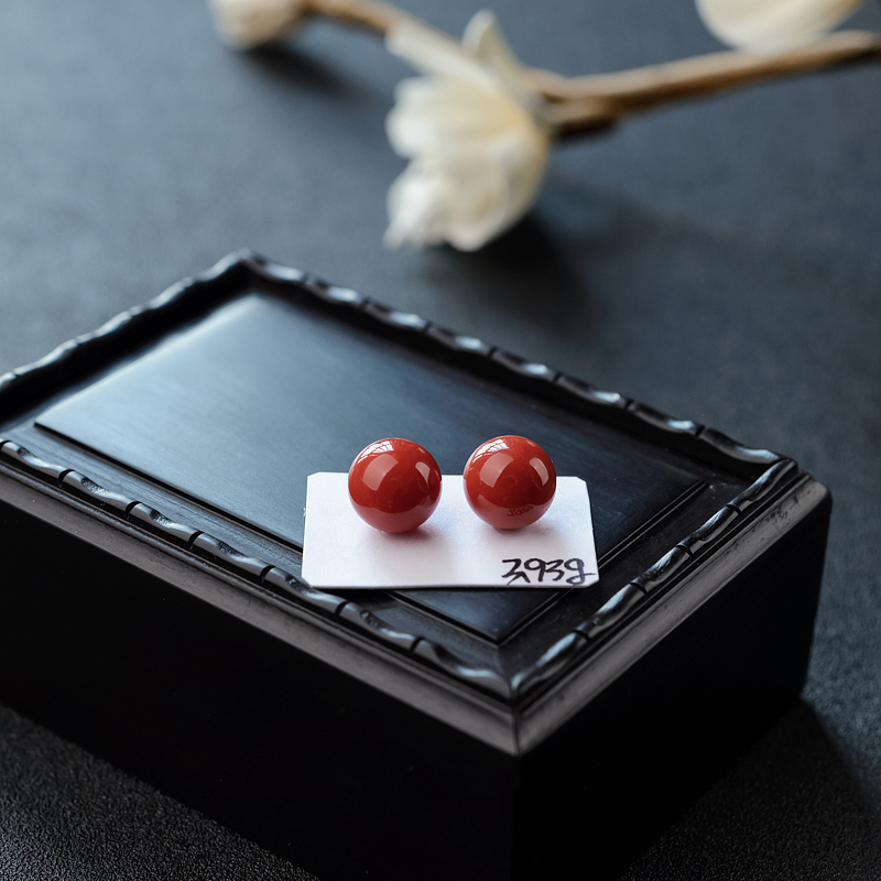 10mm意大利天然沙丁珊瑚圆珠-红掌柜