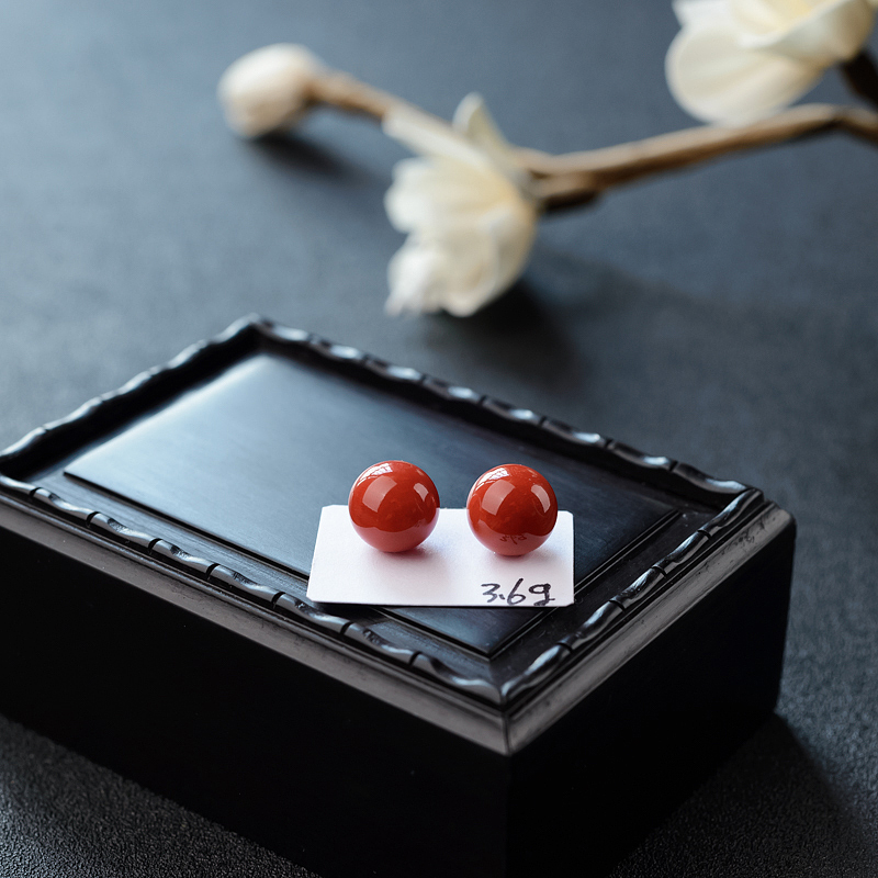 10.5mm意大利天然沙丁珊瑚圆珠-红掌柜