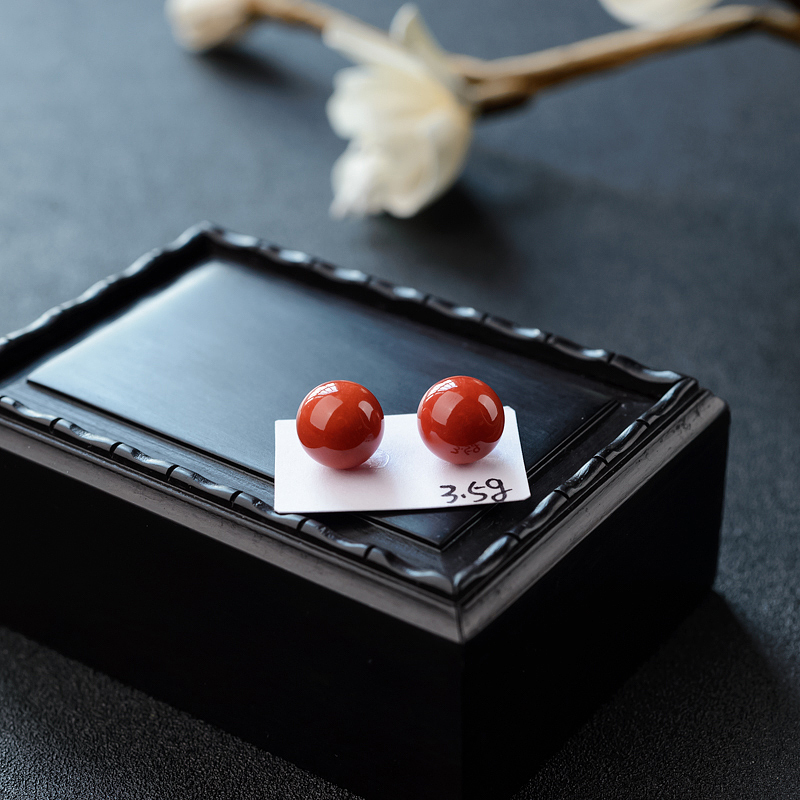 10.5mm意大利天然沙丁珊瑚圆珠-红掌柜