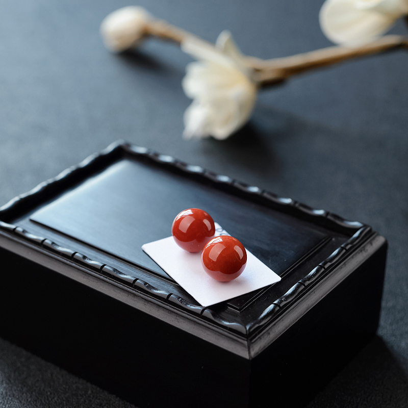 10.5mm意大利天然珊瑚圆珠-红掌柜