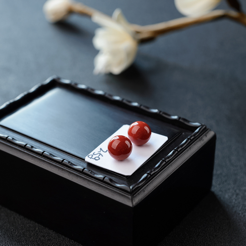 9.5mm意大利沙丁珊瑚圆珠-红掌柜