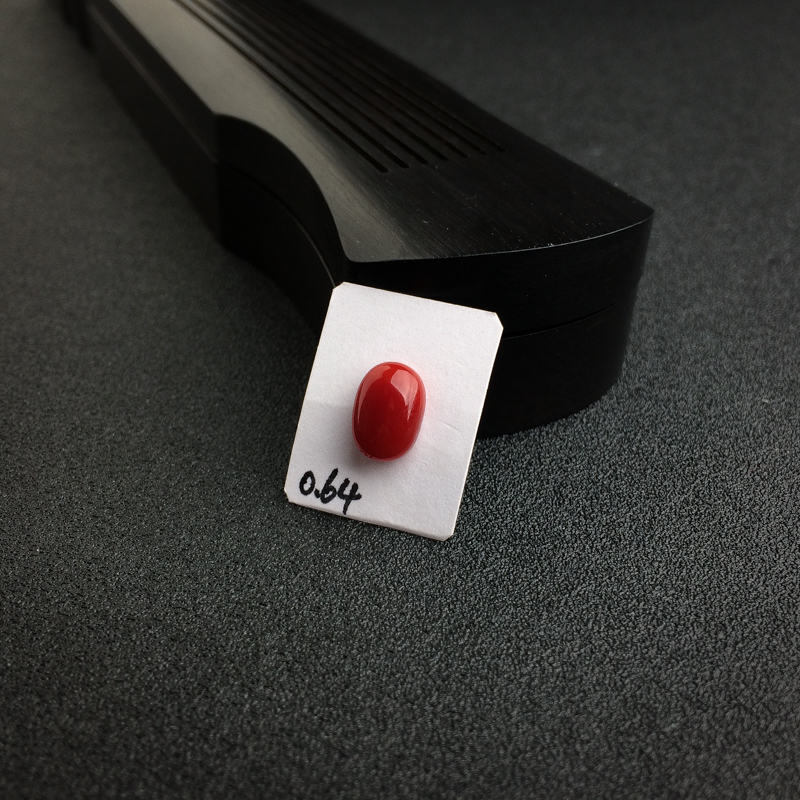 阿卡深红珊瑚戒面 - 红掌柜