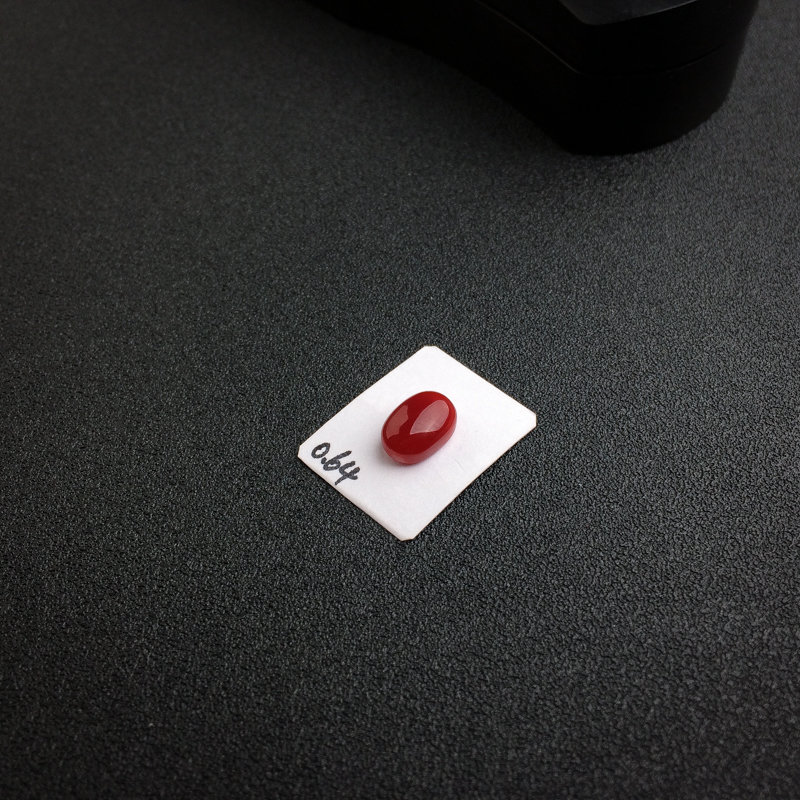 日本阿卡红珊瑚戒面 - 红掌柜