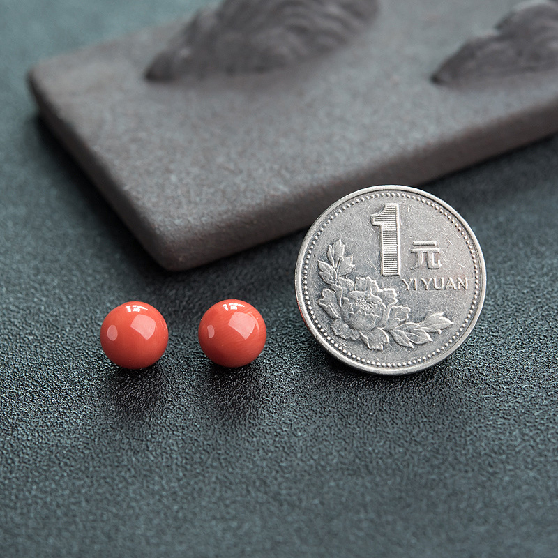 意大利沙丁珊瑚圆珠-红掌柜