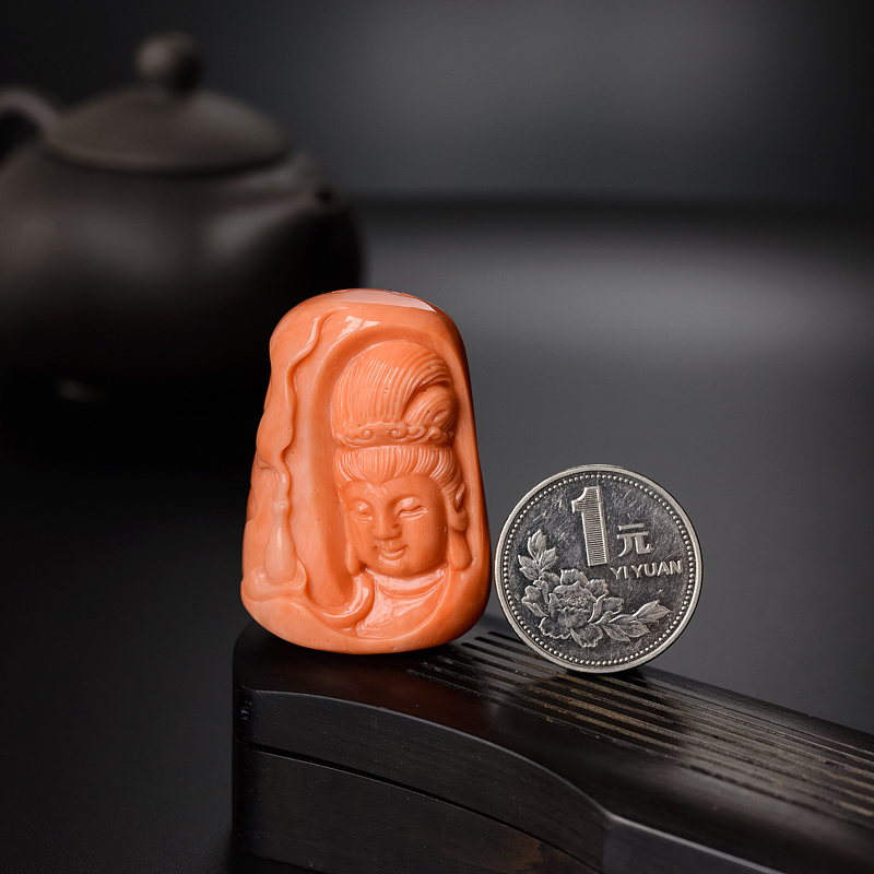 红珊瑚吊坠-红掌柜