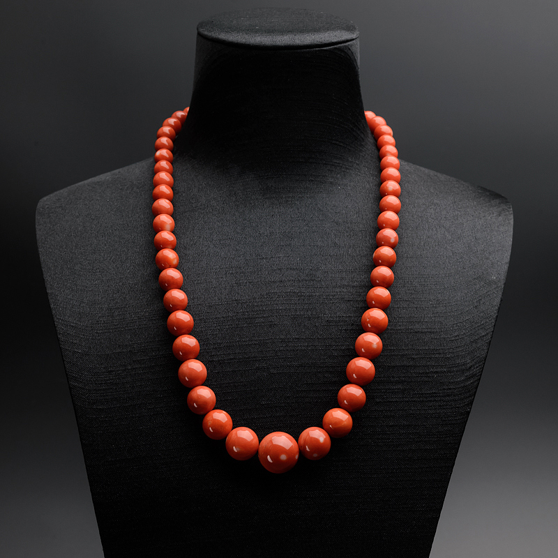 MOMO意大利天然红珊瑚塔链-红掌柜