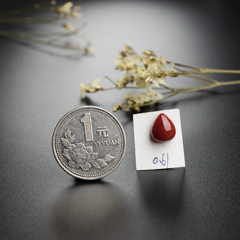 珊瑚戒面-红掌柜