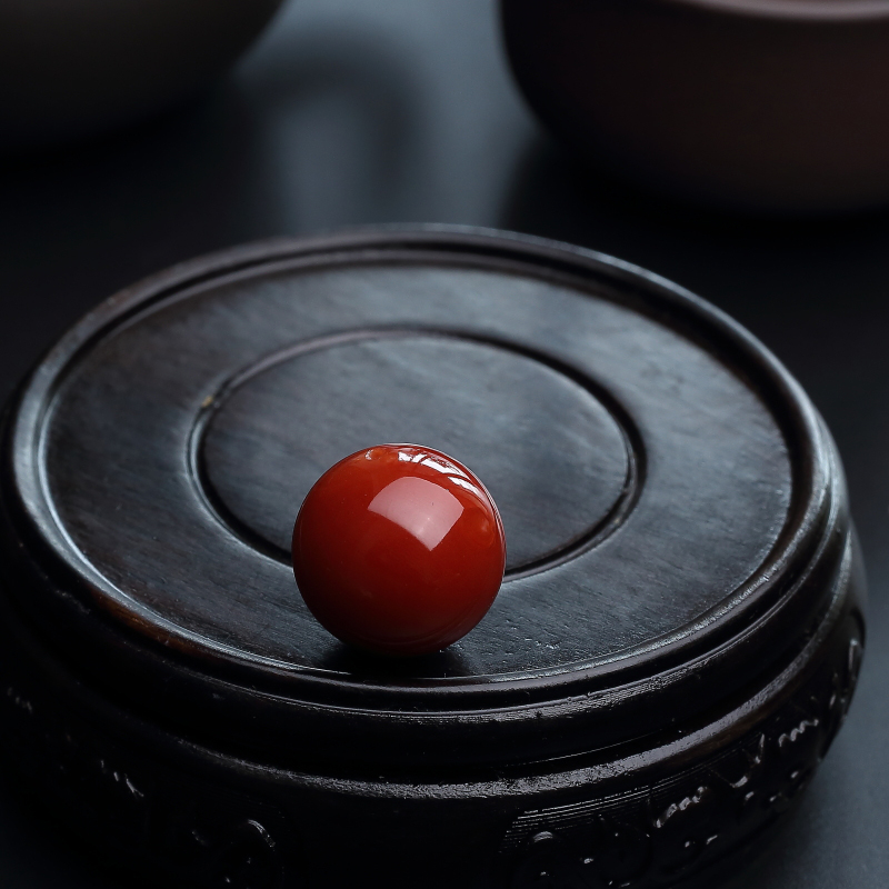 天然珊瑚圆珠-红掌柜