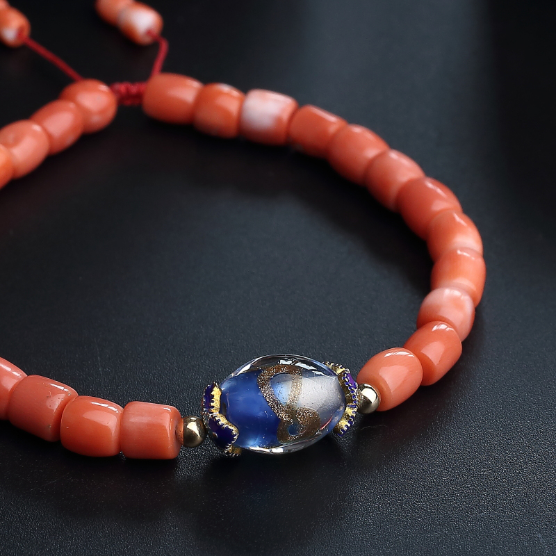 珊瑚桶珠手串-红掌柜