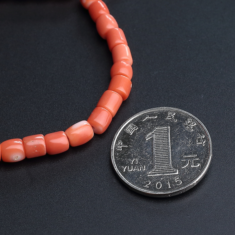 天然珊瑚桶珠手串-红掌柜
