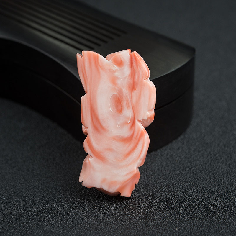 粉红珊瑚吊坠-红掌柜