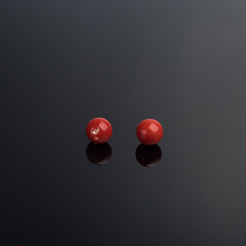 8.5mm沙丁珊瑚圆珠-红掌柜