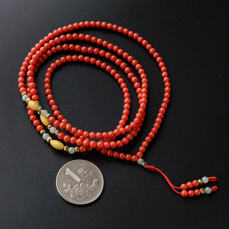沙丁红珊瑚项链 - 红掌柜