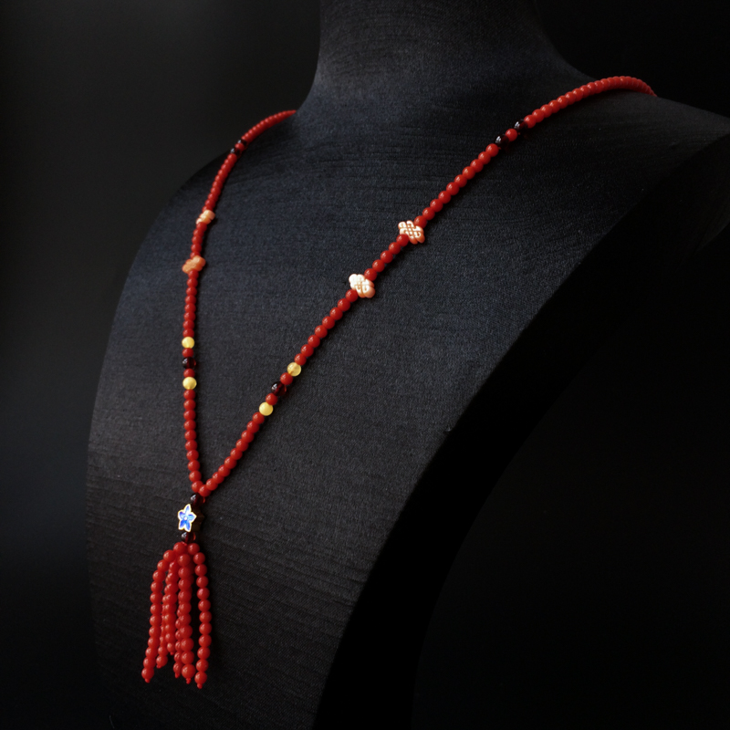 沙丁珊瑚项链-红掌柜