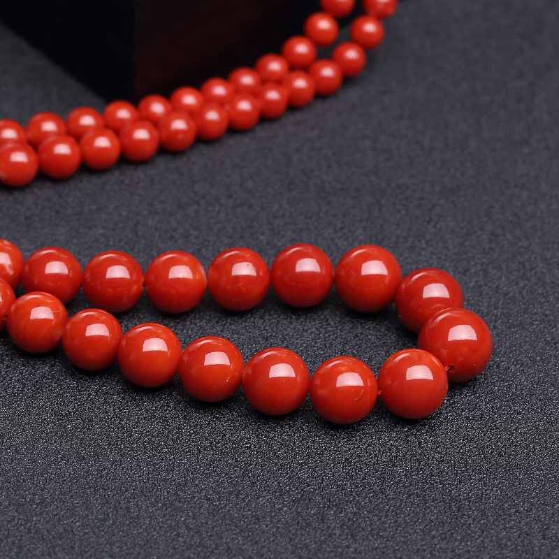 日本天然阿卡珊瑚塔链-红掌柜