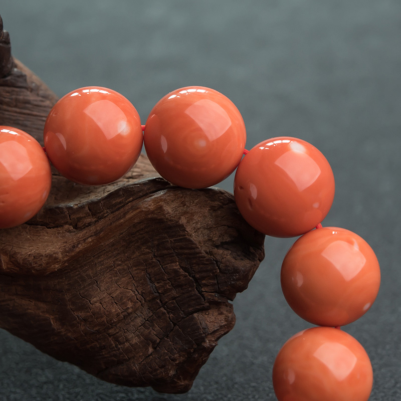 珊瑚单圈手串-红掌柜