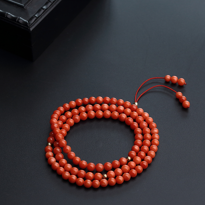 沙丁红珊瑚项链-红掌柜