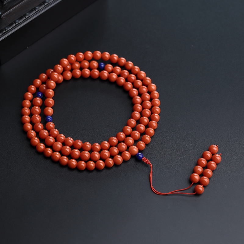 沙丁红珊瑚项链-红掌柜