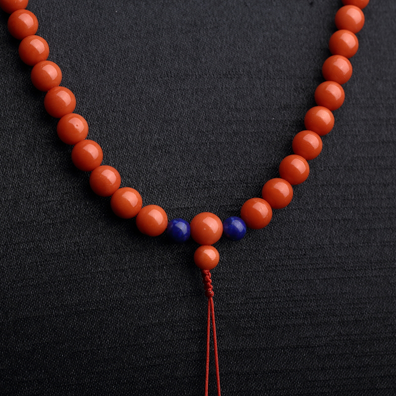 6mm红珊瑚项链-红掌柜