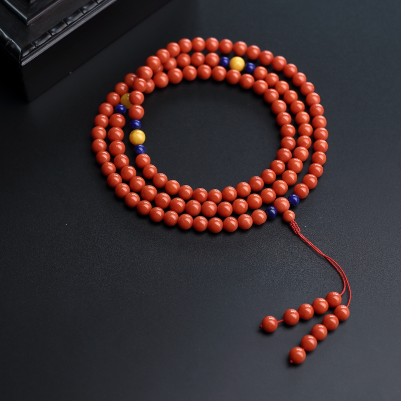 沙丁红珊瑚项链-红掌柜