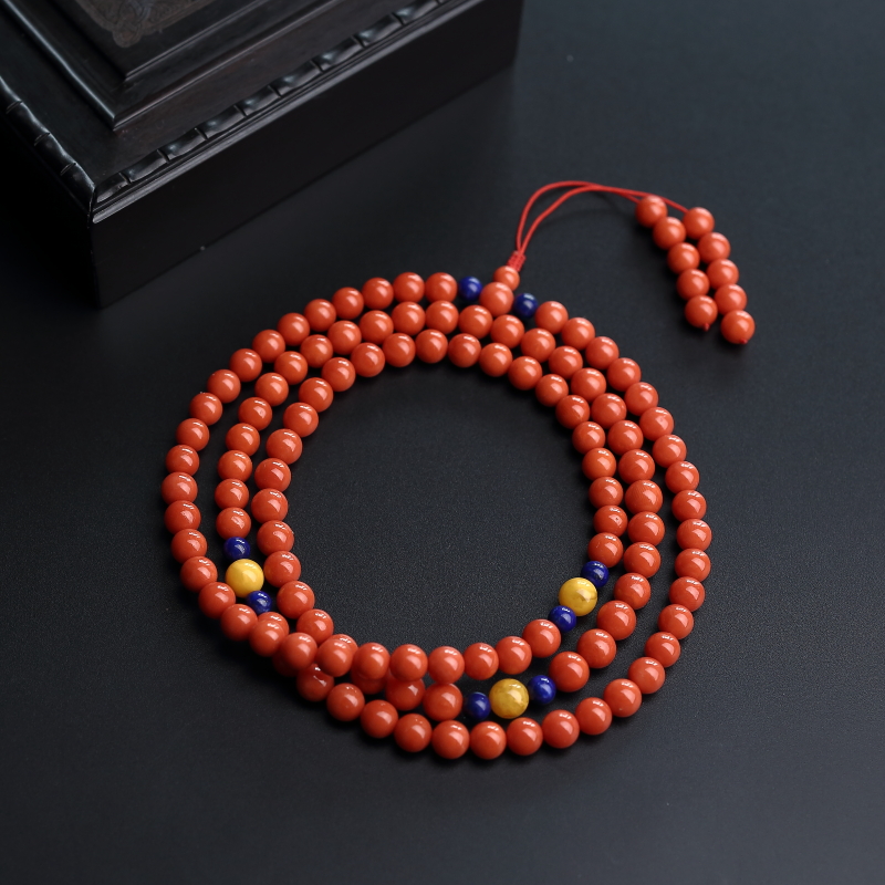 沙丁红珊瑚项链-红掌柜