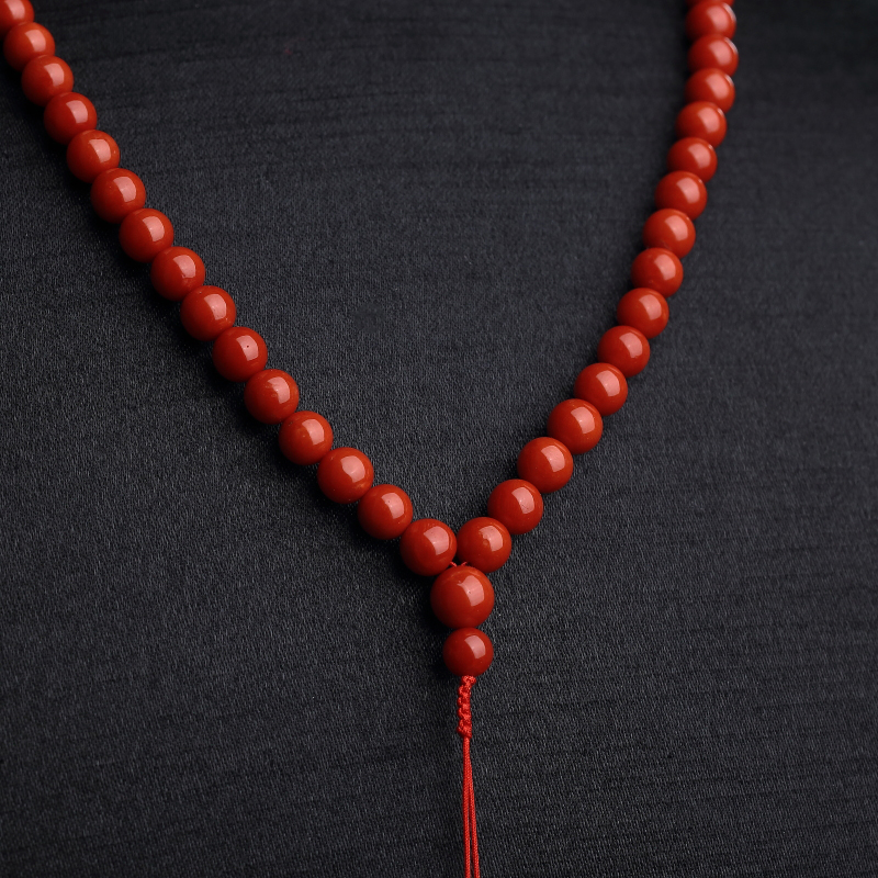 6.5mm红珊瑚项链-红掌柜