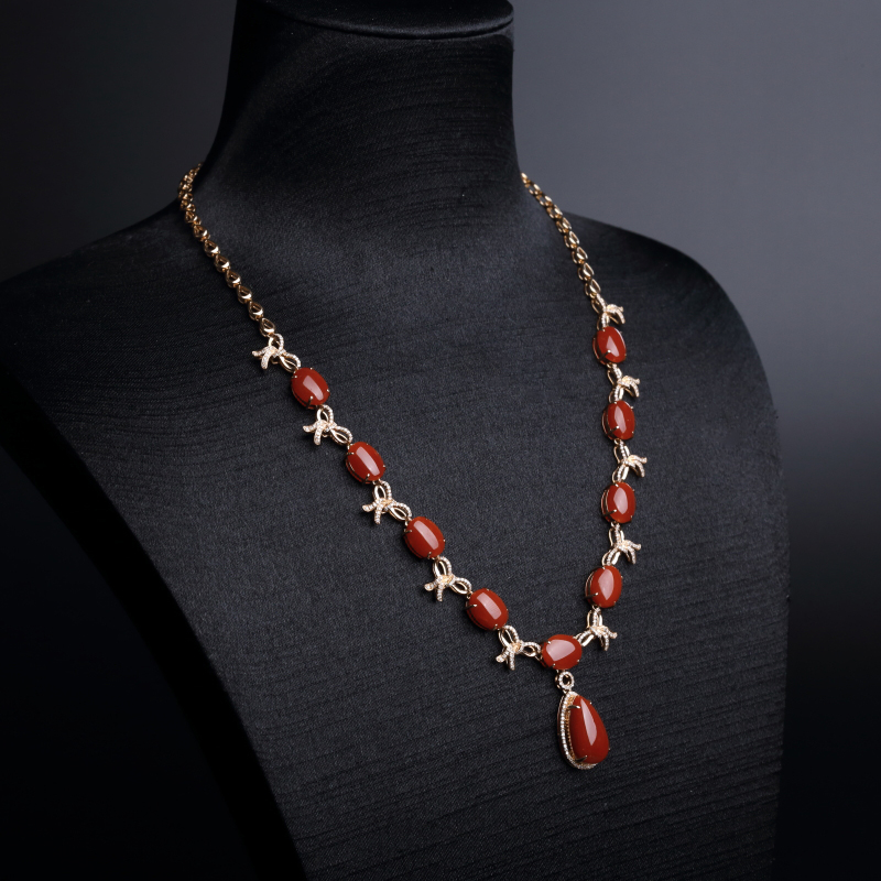 日本阿卡珊瑚项链-红掌柜