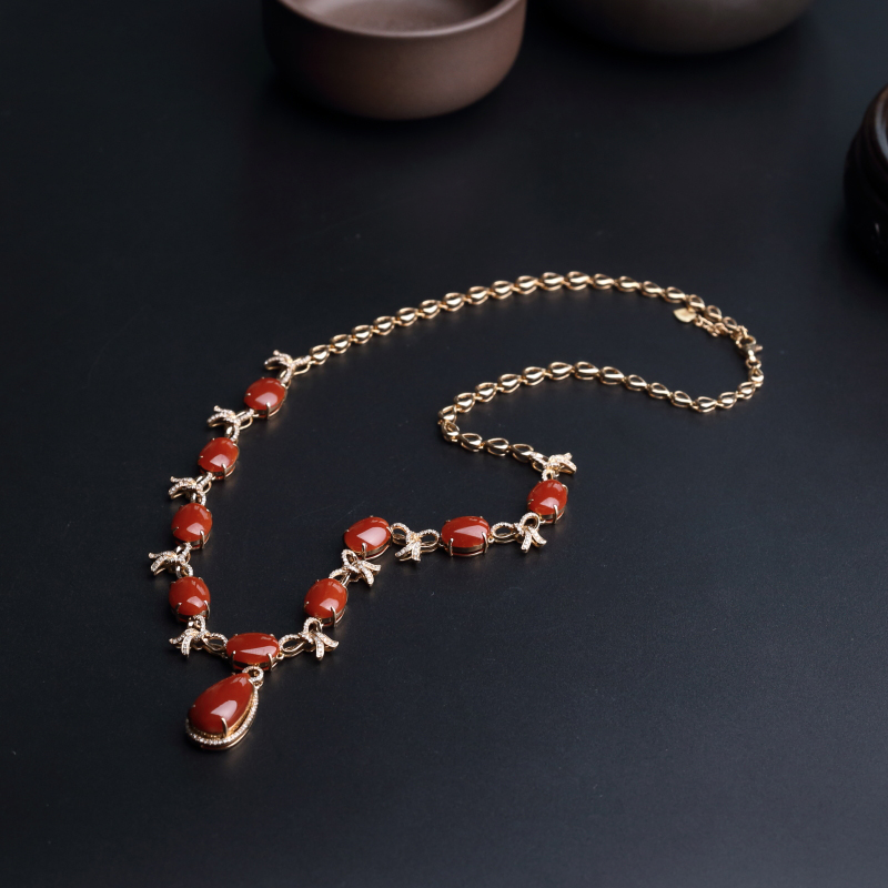 阿卡珊瑚项链-红掌柜