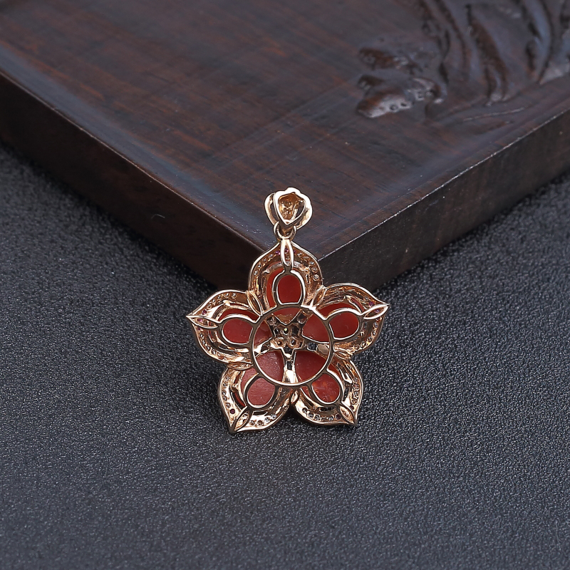 阿卡珊瑚吊坠 - 红掌柜