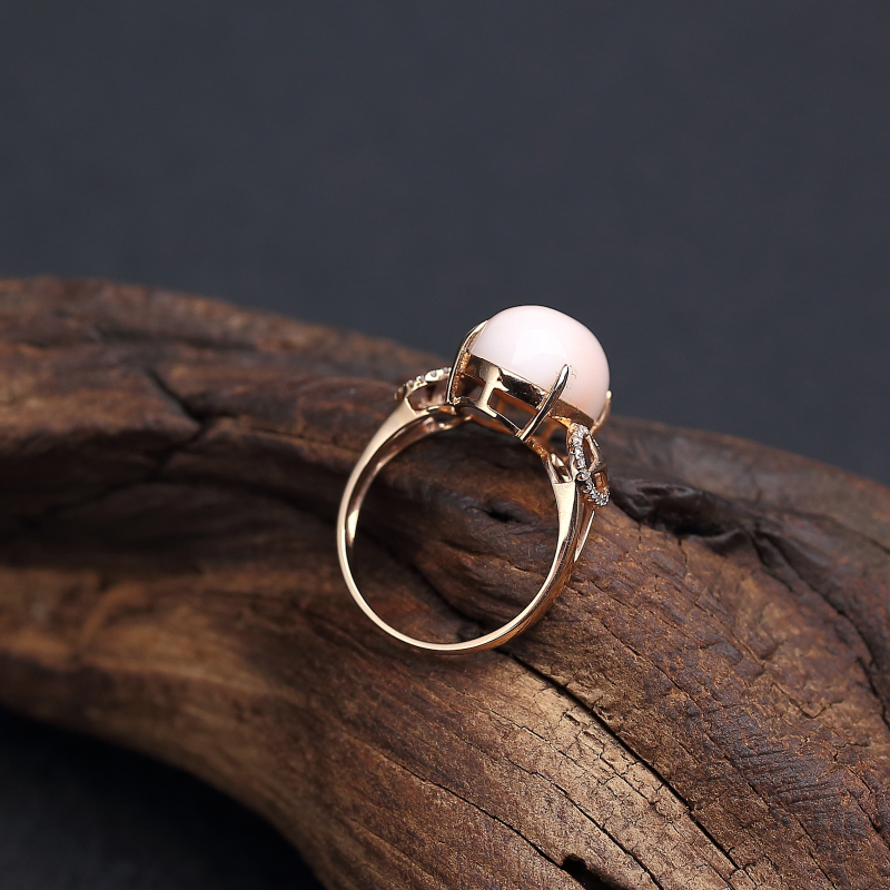 粉红珊瑚戒指 - 红掌柜