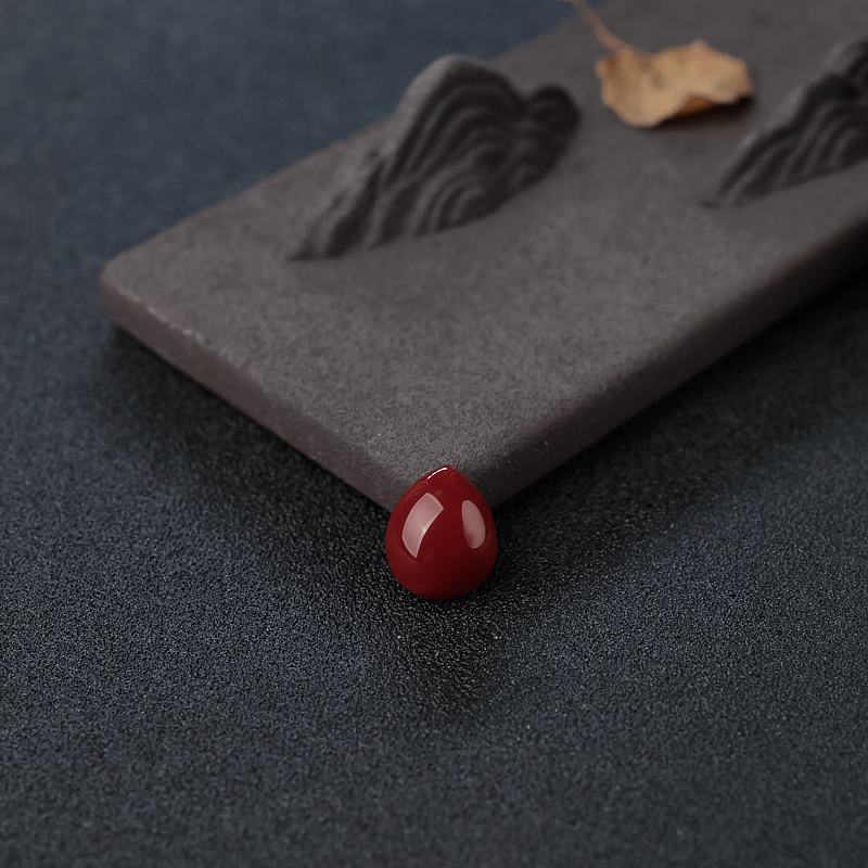 阿卡深红珊瑚戒面-红掌柜