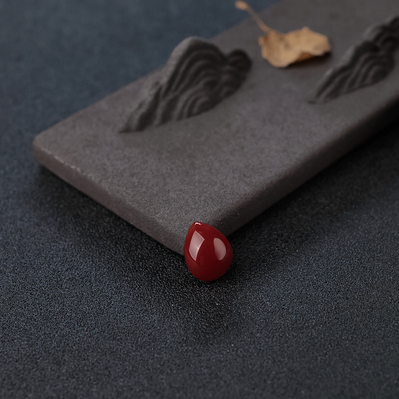 深红珊瑚戒面-红掌柜