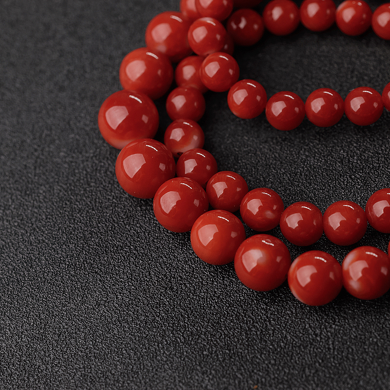 阿卡正红珊瑚塔链-红掌柜