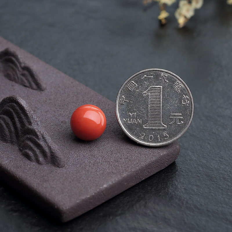 意大利沙丁珊瑚圆珠-红掌柜