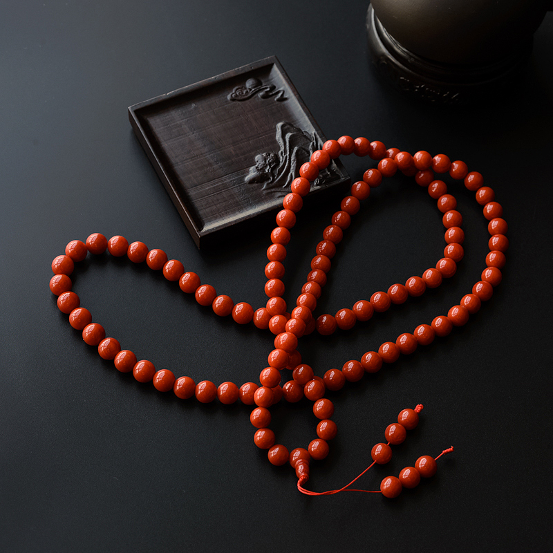 红珊瑚佛珠 - 红掌柜