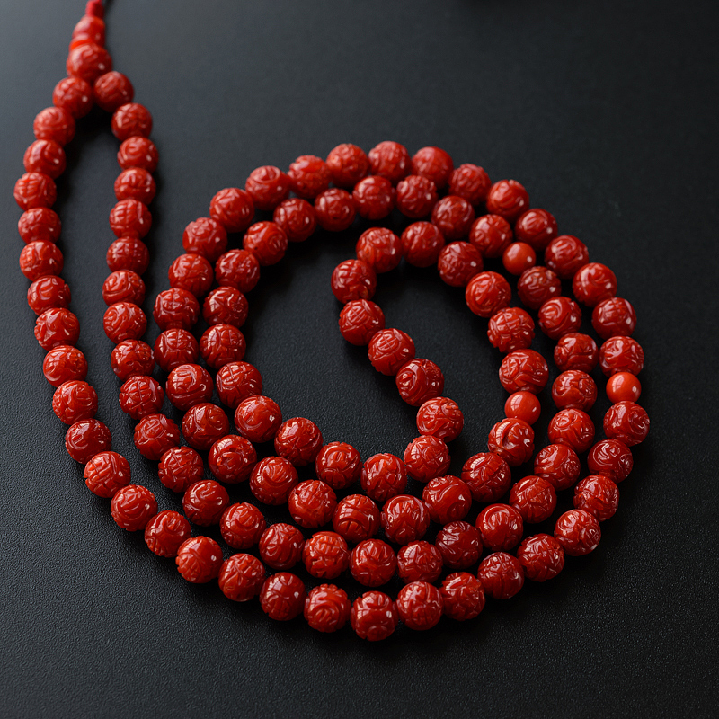 红珊瑚佛珠 - 红掌柜
