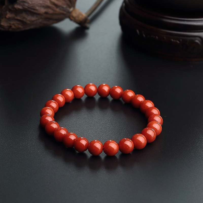 7.5mm沙丁珊瑚手串-红掌柜