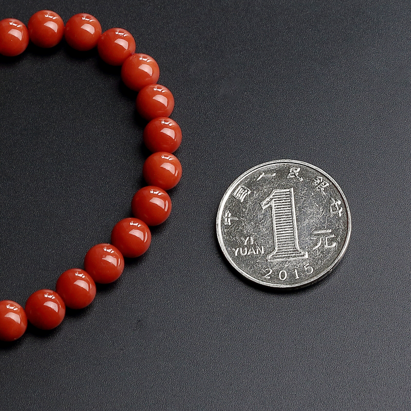 沙丁珊瑚手串-红掌柜