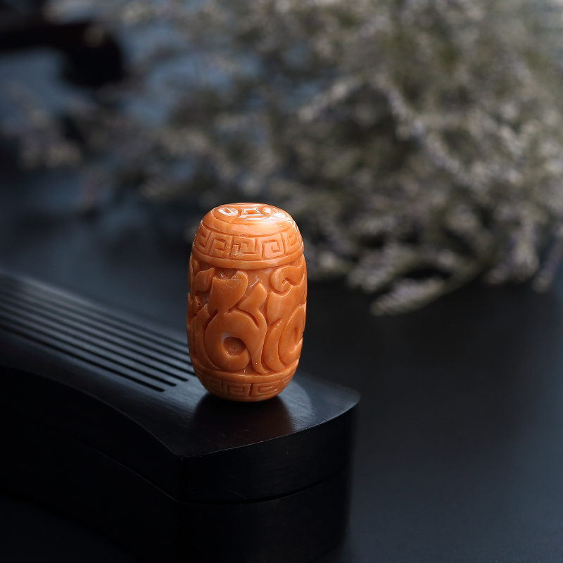 台湾天然MOMO红珊瑚桶珠 - 红掌柜