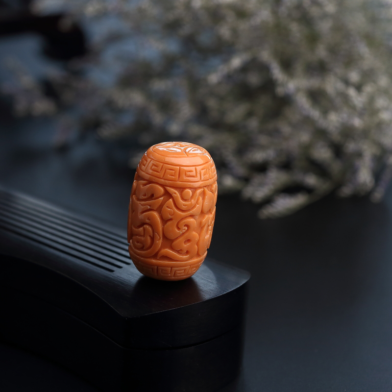 天然MOMO红珊瑚桶珠 - 红掌柜