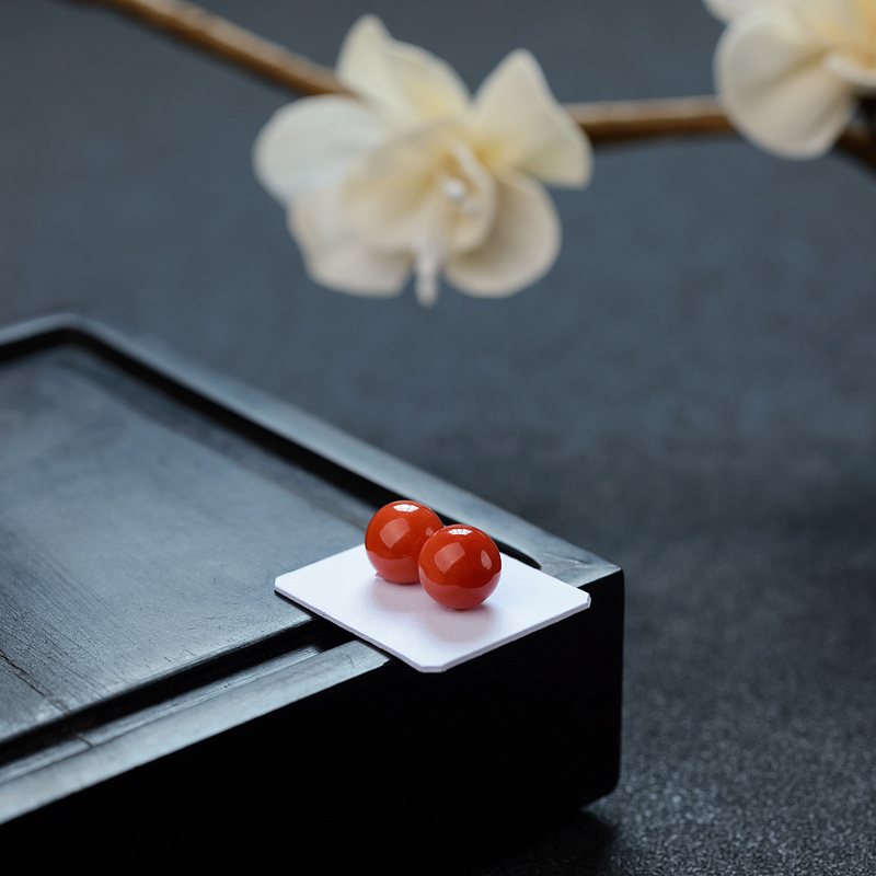 意大利沙丁珊瑚圆珠 - 红掌柜